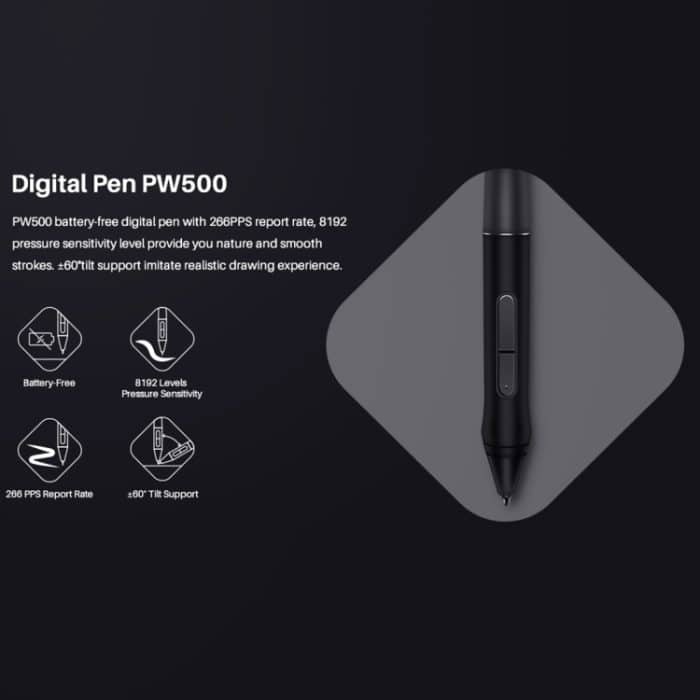 HUION Q620M 5080 LPI Wireless Art Zeichentablett zum Spaß mit batterielosem Stift und Stifthalter – Bild 14