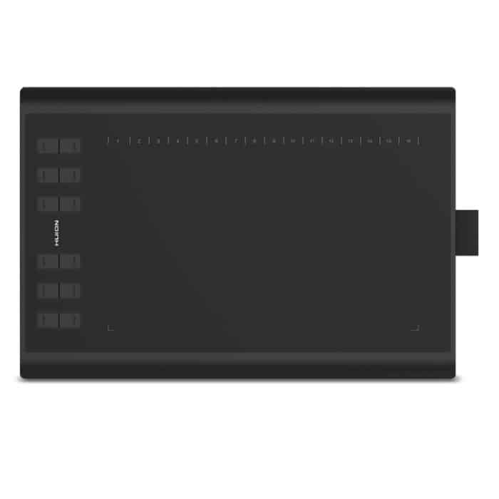 HUION Inspiroy H1060P 5080 LPI 12 Drucktasten Art Drawing Tablet zum Spaß, mit batterielosem Stift und Stifthalter – Bild 2