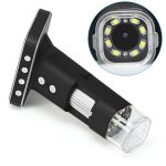 500X Zoom Lupe 3MP Bildsensor USB Digitalmikroskop mit 2,5 Zoll Bildschirm & 8 LED & Professional Stand, Unterstützung TF-Karte – Bild 3