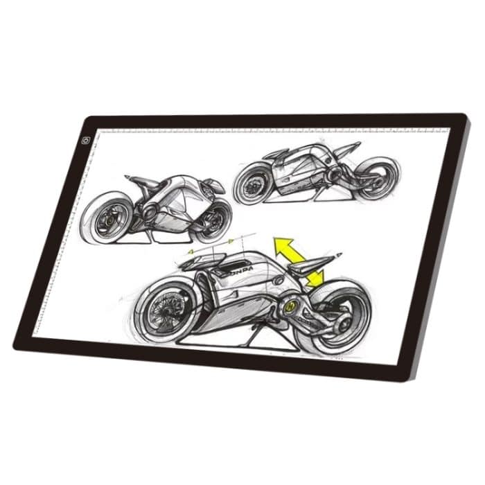 23W 12V LED Drei Helligkeitsstufen Dimmbar A2 Acryl-Kopierkarten Anime Sketch Drawing Sketchpad, EU Plug – Bild 3