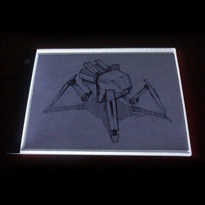 3,5 W 5 V LED USB Drei Helligkeitsstufen Dimmbar A4 Acrylskala Kopierkarten Anime Sketch Drawing Sketchpad – Bild 8