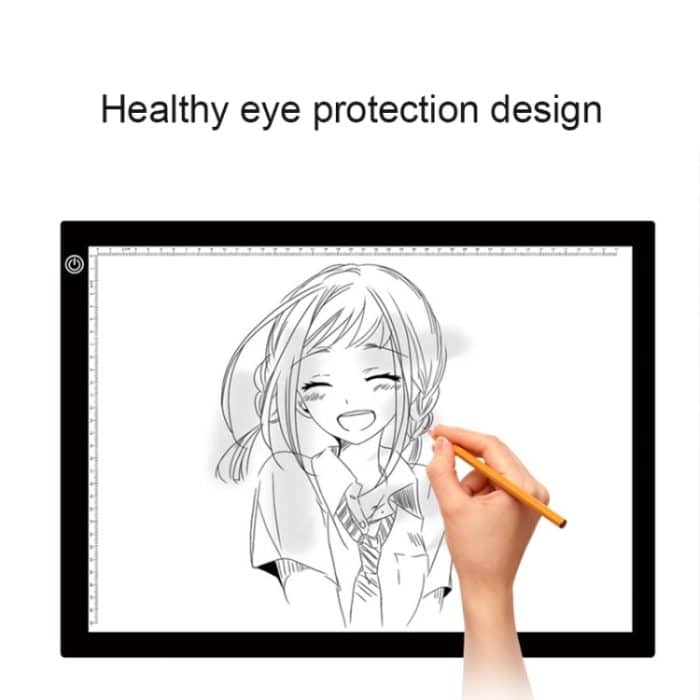 8W 5V LED USB Stepless Dimmen A3 Acryl Skala Copy Boards Anime Sketch Drawing Sketchpad mit USB-Kabel & Netzteil – Bild 8