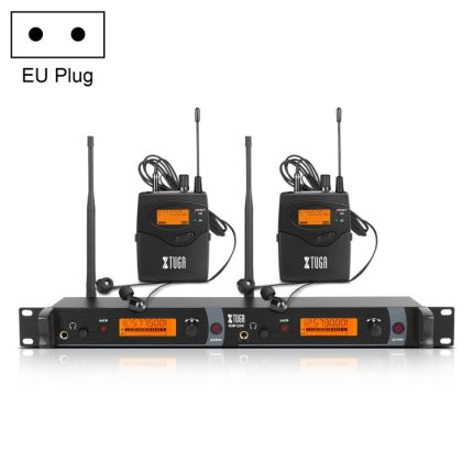 XTUGA IEM1200 Wireless Transmitter 2 Bodypack Stage Singer In-Ear-Monitorsystem, Transmitter 2 Bodypack