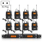 XTUGA IEM1200 Drahtloser Sender 8 Bodypack Stage Singer In-Ear-Monitorsystem, Transmitter 8 Bodypack
