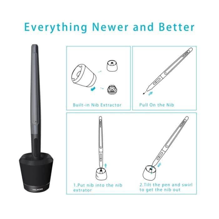 HUION Inspiroy Serie Q11K 5080LPI USB-Grafik-Zeichentablett für Windows / Mac OS mit digitalem Stift – Bild 3