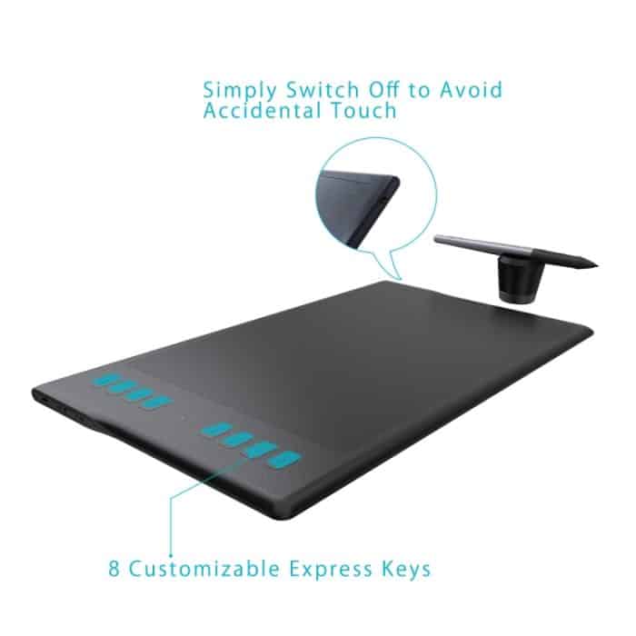 HUION Inspiroy Serie Q11K 5080LPI USB-Grafik-Zeichentablett für Windows / Mac OS mit digitalem Stift – Bild 6