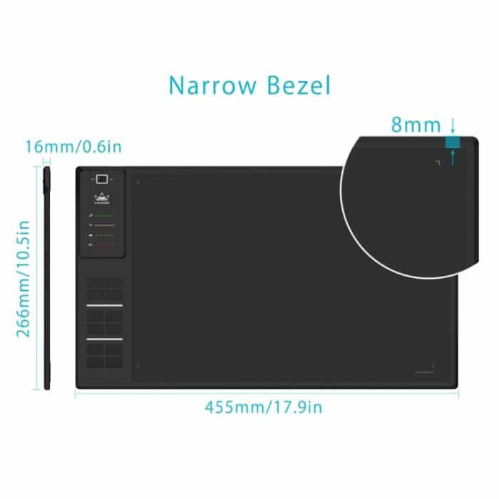 HUION Inspiroy-Serie WH1409 (8192) 5080LPI Professional Art USB-Grafik-Zeichentablett für Windows / Mac OS mit digitalem Stift – Bild 6