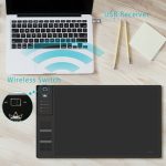 HUION Inspiroy-Serie WH1409 (8192) 5080LPI Professional Art USB-Grafik-Zeichentablett für Windows / Mac OS mit digitalem Stift – Bild 8