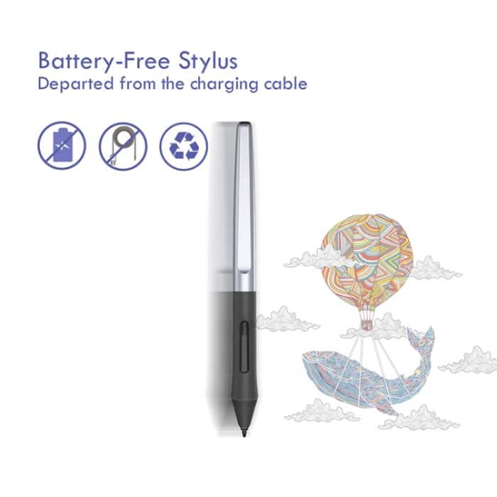 HUION Inspiroy Serie H950P 5080LPI Professionelles USB-Grafik-Grafiktablett für Windows / Mac OS mit batterielosem Stift – Bild 3