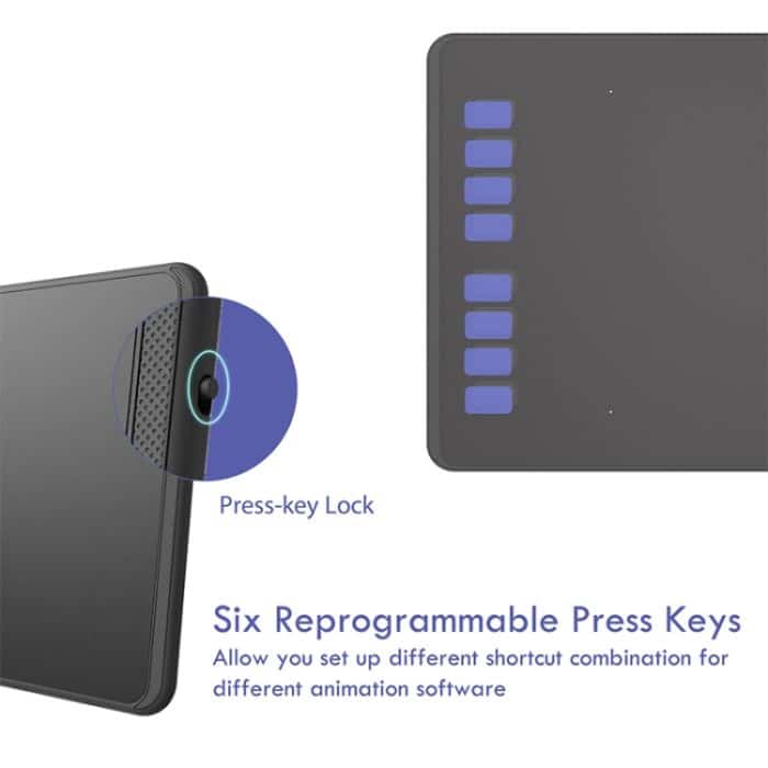 HUION Inspiroy Serie H950P 5080LPI Professionelles USB-Grafik-Grafiktablett für Windows / Mac OS mit batterielosem Stift – Bild 5