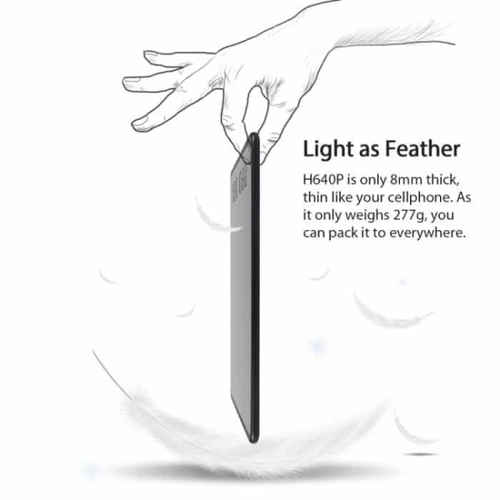 HUION Inspiroy Serie H640P 5080LPI Professionelles USB-Grafik-Grafiktablett für Windows / Mac OS mit batterielosem Stift – Bild 3