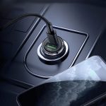 AR-CA08 12W 2A USB-C / Typ-C + USB-Anschlüsse Autoladegerät – Bild 3