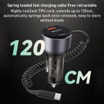 Yesido Y57 50 W PD + QC3.0 Dual-Port-Autoladegerät mit 8-poligem Federdatenkabel – Bild 6