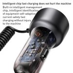 Yesido 60W PD + QC3.0 Dual Port Auto-Schnellladegerät mit USB-C / Typ-C + 8-poligem Federkabel – Bild 6