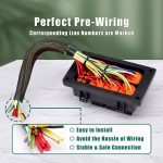 24V 4 Pin Auto 6 Steckplätze Wasserdichter Relais Sicherungskasten mit Kabel – Bild 5