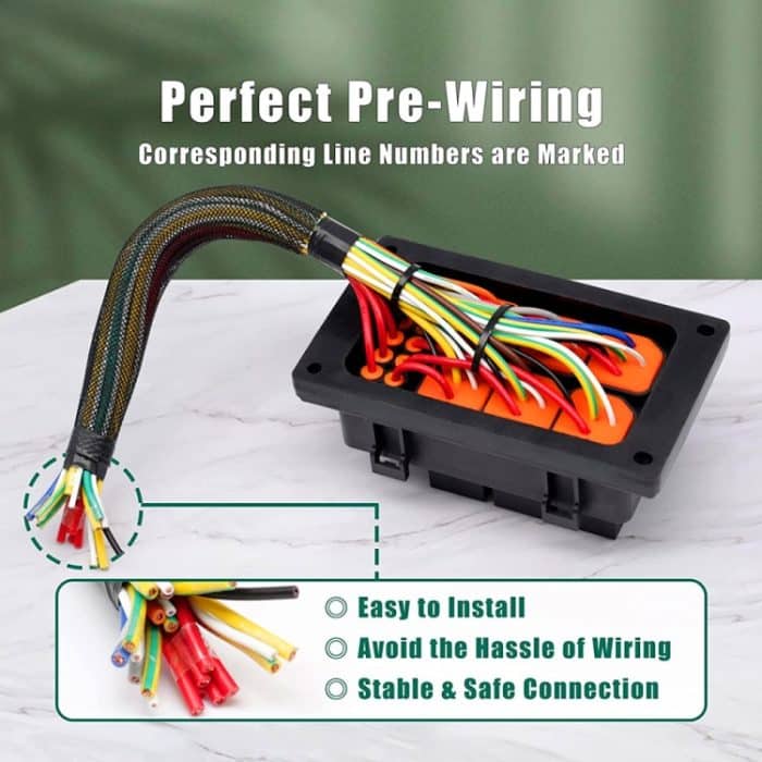 24 V 5 Pin Auto 6 Steckplätze Wasserdichter Relais Sicherungskasten mit Kabel – Bild 5