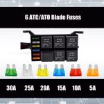 24 V 5 Pin Auto 6 Steckplätze Wasserdichter Relais Sicherungskasten mit Kabel – Bild 4