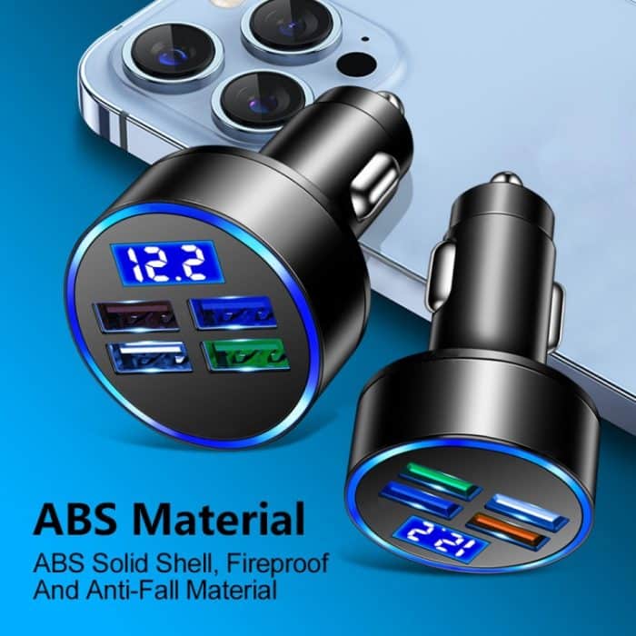 3,1 A 4-in-1-Autoladegerät mit Digitalanzeige und Voltmeter – Bild 3