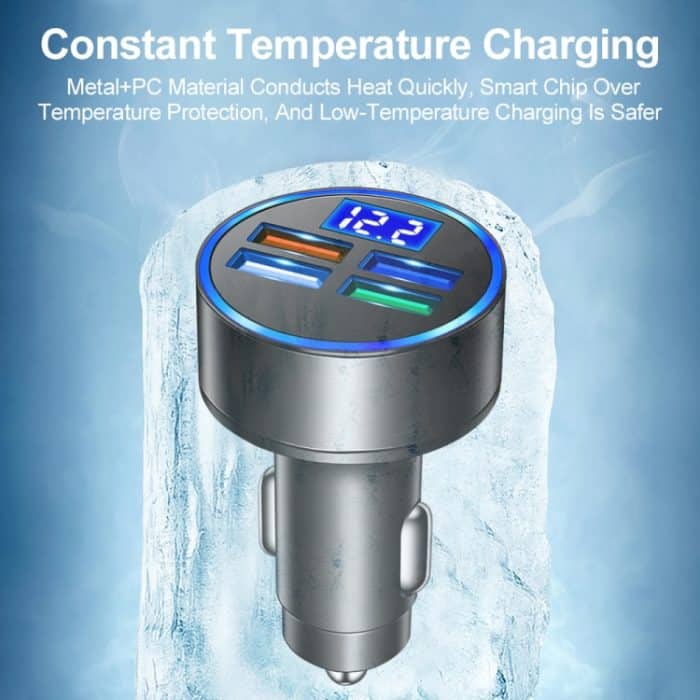 3,1 A 4-in-1-Autoladegerät mit Digitalanzeige und Voltmeter – Bild 5