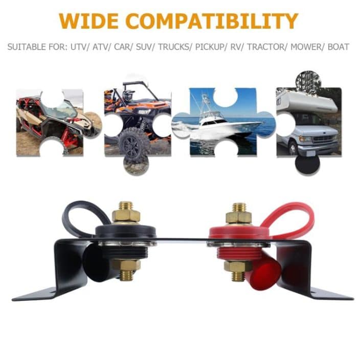 CP-5191 M10 Dünne Stud Auto RV Marine Batterie Terminal Starter Batterie Terminal Extender – Bild 7