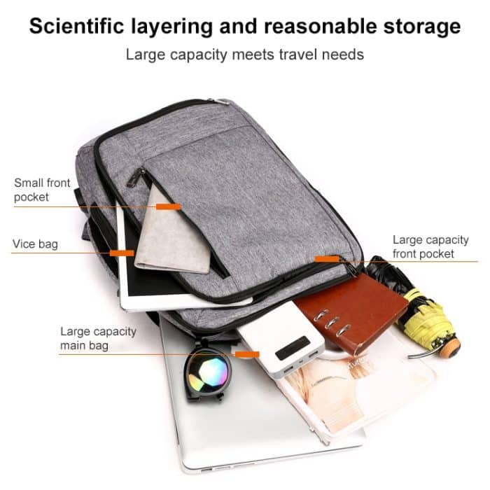 cxs-620 Multifunktionaler Oxford-Laptoptaschen-Rucksack – Bild 5