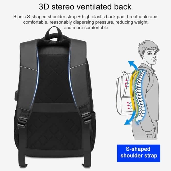 cxs-622 Multifunktionaler Oxford-Laptoptaschen-Rucksack – Bild 3