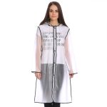 EVA-Kante verbunden Poncho Edge Design Transparente Hutkrempe Regenschutz Wasserdichter Außenregenmantel, Größe: L, Geeignet für 150-170 cm Höhe (Schwarz) – Bild 2