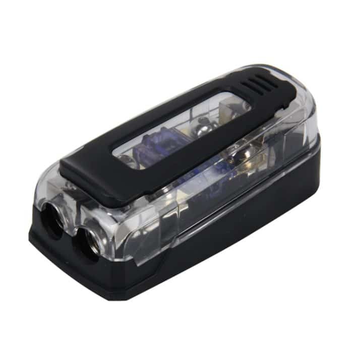 Car Stereo Car Audio Sicherungshalter Versicherung 60A Car Audio Sicherungshalter 1 in 2 Möglichkeiten Auto Auto Sicherungshalter Blade Sicherungshalter für Car Audio – Bild 1