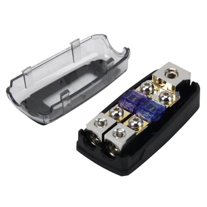 Car Stereo Car Audio Sicherungshalter Versicherung 60A Car Audio Sicherungshalter 1 in 2 Möglichkeiten Auto Auto Sicherungshalter Blade Sicherungshalter für Car Audio – Bild 5