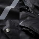 Langlebige reflektierende Motorrad Split Regenmantelhose Fahrrad fahren Elektrofahrrad Winddicht Wasserdicht Regenbekleidung für Erwachsene, Größe: 4XL (Rot) – Bild 4