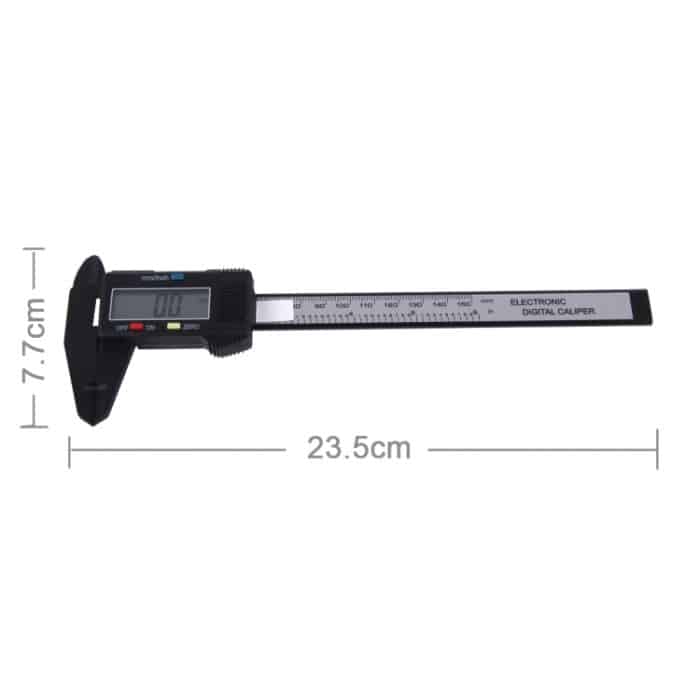 LCD Digital Messschieber / Mikrometer, Messbereich: 150 mm (schwarz) – Bild 2
