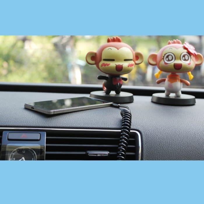 3,5 mm 3-poliger Stecker auf Stecker Audio AUX einziehbares Spiralkabel, Länge: 1,5 m, Length: 1.5m(Black), Length: 1.5m (Red) – Bild 4