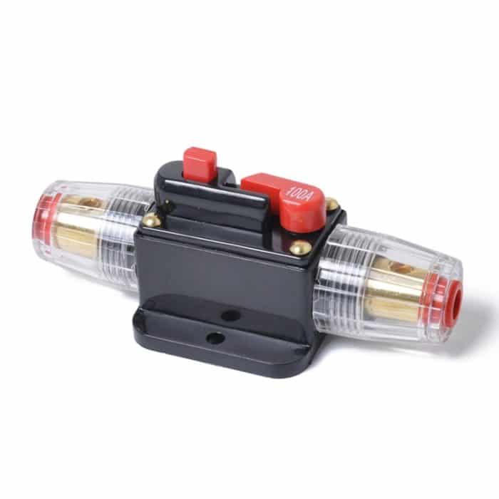 DC 12-24V Auto Leistungsschalter Stereo Audio Sicherungshalter Versicherung 100A Sicherung – Bild 2
