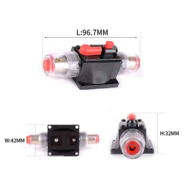 DC 12-24V Auto Leistungsschalter Stereo Audio Sicherungshalter Versicherung 100A Sicherung – Bild 5