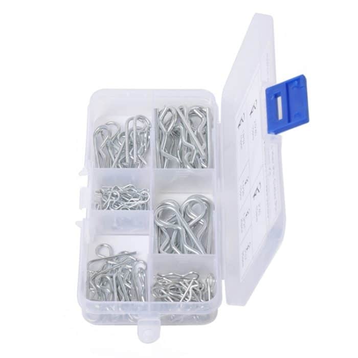 100 PCS Hochleistungs verzinkter Splint R Traktorclip Pin für Auto / Boot / Garagen – Bild 4