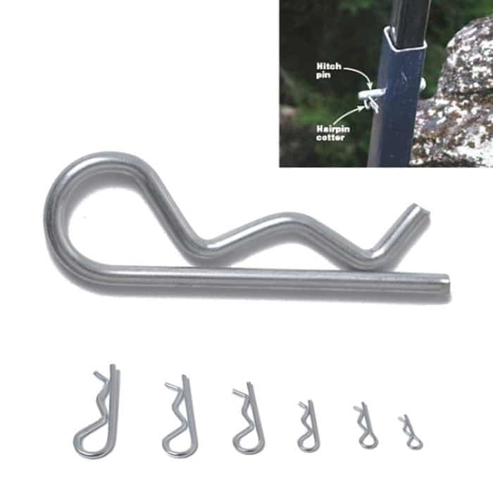 100 PCS Hochleistungs verzinkter Splint R Traktorclip Pin für Auto / Boot / Garagen – Bild 5