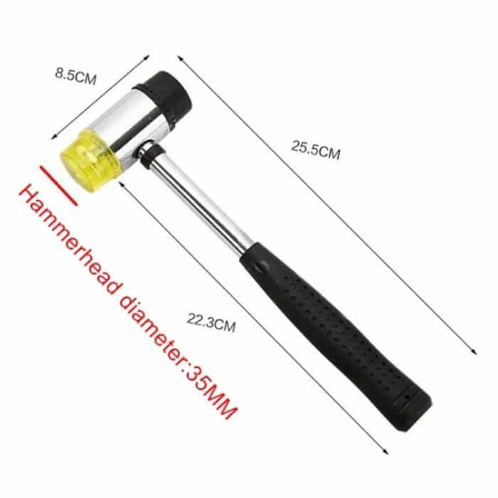 35mm Mini Stahlgriff Rundkopfhammer – Bild 2