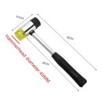 40mm Mini Stahlgriff Rundkopfhammer – Bild 2