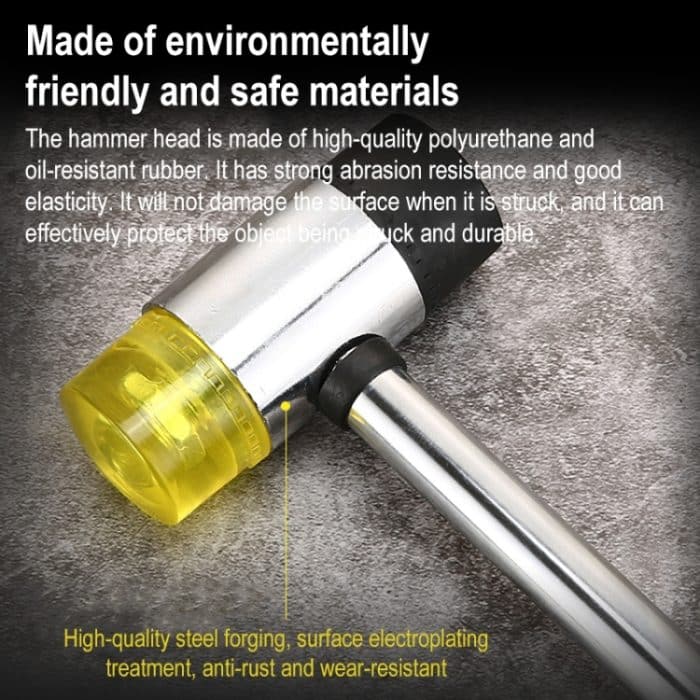 40mm Mini Stahlgriff Rundkopfhammer – Bild 3