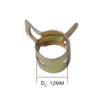 10 PCS 12mm Autofederclip Kraftstoffleitung Schlauchclip Wasserrohr Luftschlauchklemme Befestigung – Bild 4