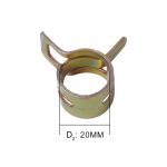 10 PCS 20mm Autofederclip Kraftstoffleitung Schlauchclip Wasserrohr Luftschlauchklemme Befestigung – Bild 4