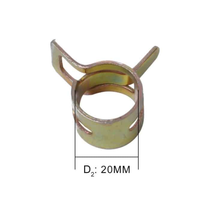 10 PCS 20mm Autofederclip Kraftstoffleitung Schlauchclip Wasserrohr Luftschlauchklemme Befestigung – Bild 4