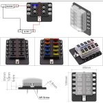 1 in 10 Out Sicherungskasten PC-Klemmenblock Sicherungshalter-Kits mit LED-Warnanzeige für Auto Car Truck Boat – Bild 5