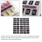 1 in 10 Out Sicherungskasten PC-Klemmenblock Sicherungshalter-Kits mit LED-Warnanzeige für Auto Car Truck Boat – Bild 9