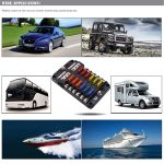 Unabhängige positive und negative 1 in 12 Out 12-Wege-Sicherungskasten-Sicherungshalter-Kits mit LED-Warnanzeige für Auto-PKW-LKW-Boote – Bild 4