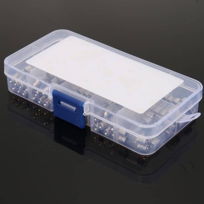 100 PCS 5 x 20 mm Sicherung Verschiedene Kits Glassicherungsrohr 0,2A 0,5A 1A 2A 3A 5A 8A 10A 15A 20A – Bild 6