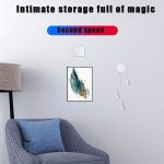 Quadratische Form Multifunktions-tragbare starke Adsorption Nano Traceless Aufkleber Kabelklemme Aufbewahrungshaken Handyhalter Halterung – Bild 8