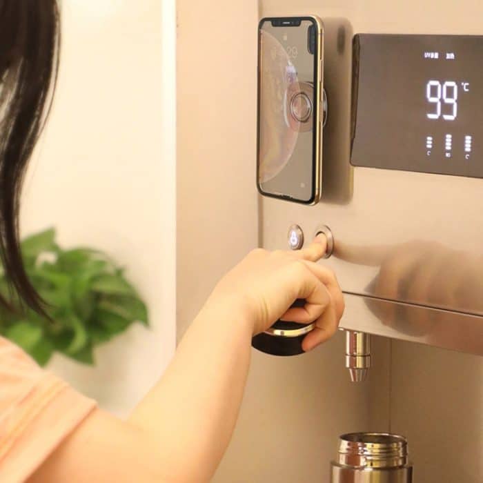 Quadratische Form Multifunktions-tragbare starke Adsorption Nano Traceless Aufkleber Kabelklemme Aufbewahrungshaken Handyhalter Halterung – Bild 9