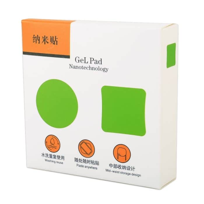 Quadratische Form Multifunktions-tragbare starke Adsorption Nano Traceless Aufkleber Kabelklemme Aufbewahrungshaken Handyhalter Halterung – Bild 10