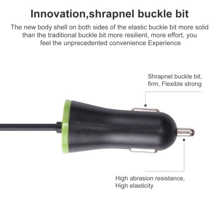 17W 3.4A Mini USB-Autoladegerät mit USB-C / Typ-C-Federkabel – Bild 5